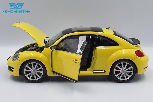 XE MÔ HÌNH VOLKSWAGEN BEETLE 2013 1:24 WELLY (VÀNG)