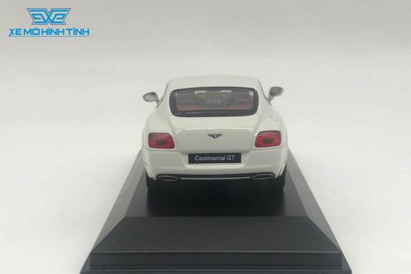 XE MÔ HÌNH BENTLEY CONTINENTAL GT 1:43 WELLY (TRẮNG)