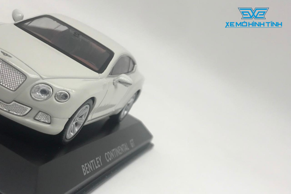 XE MÔ HÌNH BENTLEY CONTINENTAL GT 1:43 WELLY (TRẮNG)