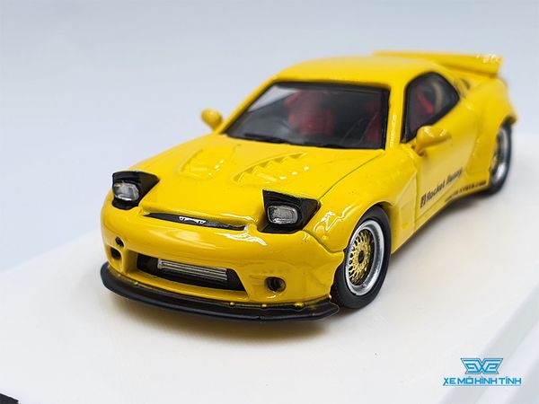 Xe Mô Hình Rocket Bunny Mazda RX-7 (FD3S) 1:64 Time Micro (Vàng)