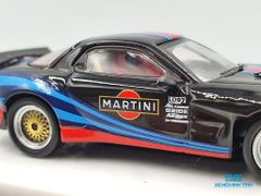 Xe Mô Hình Mazda RX-7 1:64 Time Micro ( Martini Đen )