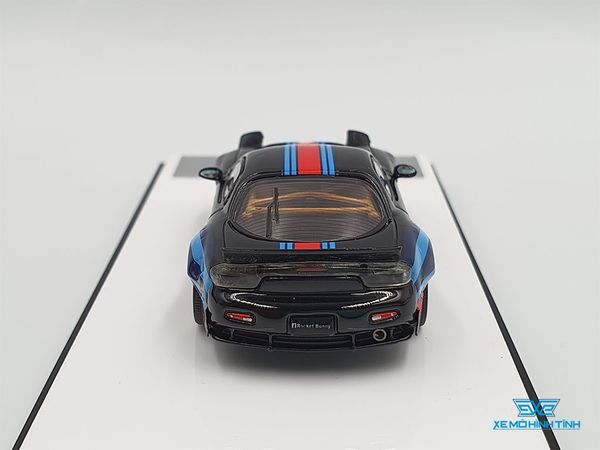 Xe Mô Hình Mazda RX-7 1:64 Time Micro ( Martini Đen )