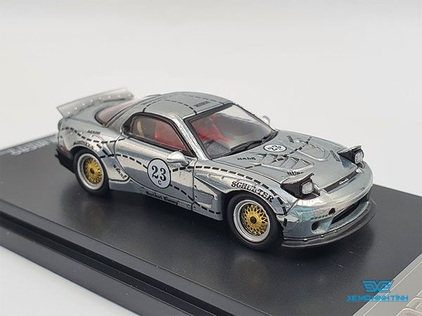 Xe Mô Hình Mazda RX-7 1:64 Time Micro ( Crom )