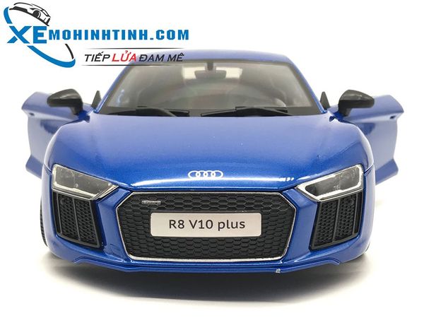 XE MÔ HÌNH AUDI R8 V10 PLUS 1:18 MAISTO (XANH DƯƠNG)