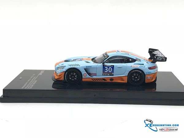 Mercedes-Benz AMG GT3 Paul Ricard 24h 2016 2nd Place #30 Tarmac Works 1:64 (Xanh)