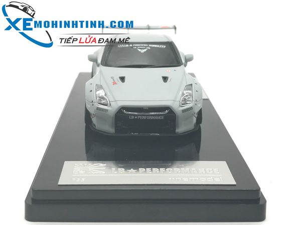 Nissan GTR R35 Liberty Walk 1:43 Onemodel (Xám)