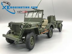 Xe Mô Hình Jeep Willys 1:18 Autoart (Xanh)