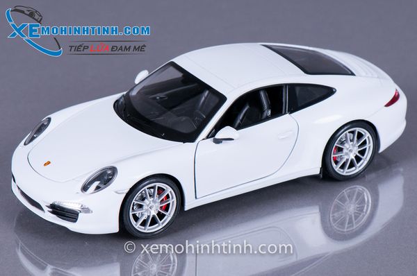 XE MÔ HÌNH PORSCHE 911 CARRERA S 1:24 WELLY (TRẮNG)