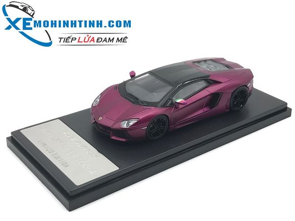 Xe Mô Hình Lamborghini Aventador 1:43 Gtautos (Tím)