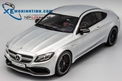 XE MÔ HÌNH MERCEDES BENZ C63S COUPE 1:18 GTSPIRIT (BẠC)