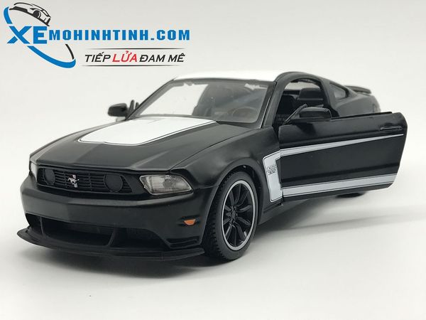 Xe Mô Hình Ford Mustang Boss 302 1:24 Maisto (Đen Trắng)