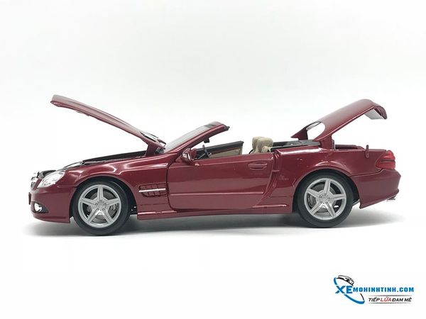 Mercedes-Benz SL 550 1:18 Maisto Đỏ Đô