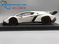 XE MÔ HÌNH LAMBORGHINI VENENO 1:18 FRONTIART (TRẮNG)