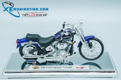 XE MÔ HÌNH HARLEY DAVIDSON 2001 FXSTS SPRINGER SOFTAIL 1:18 MAISTO (TÍM)