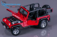 XE MÔ HÌNH JEEP WRANGLER RUBICON 1:18 MAISTO (ĐỎ)