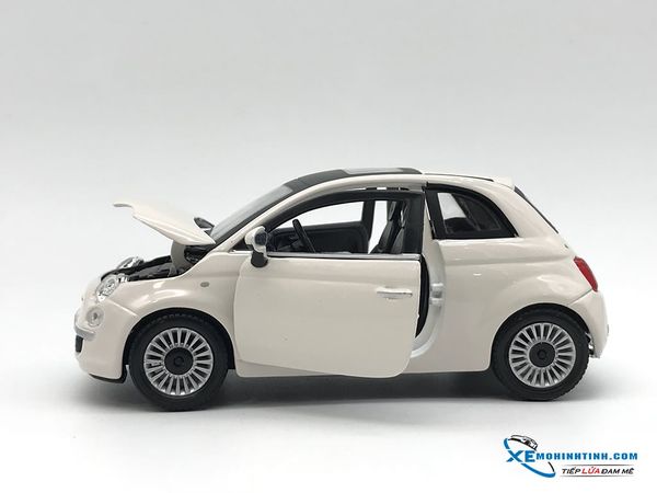 18-22106 MH BBURAGO FIAT 500 NUOVA WEISS COUPE 1:24 (TRẮNG)