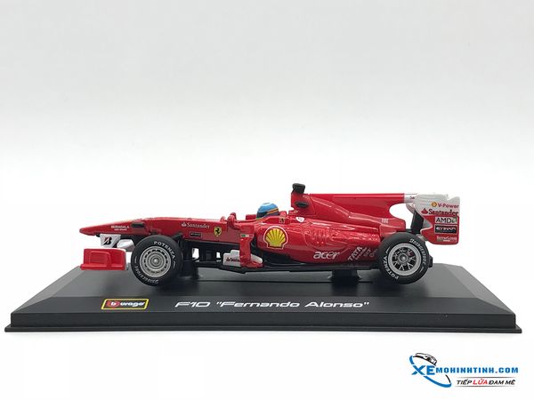 18-44021 MH BBURAGO FERRARI F10 FERNANDO ALONSO NO.8 1:32 (ĐỎ)