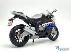 XE MÔ HÌNH BMW S1000RR 1:12 MAISTO (XANH TRẮNG)