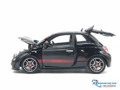 18-12078A MH BBURAGO NEW FIAT 500 ABARTH 1:18 (ĐEN)