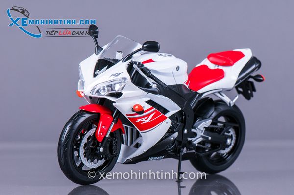 Xe Mô Hình Yamaha Yzf-R1 1:10 Welly (Trắng)