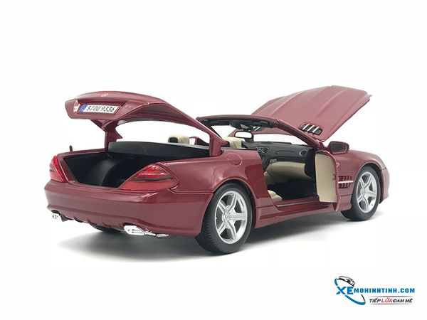 Mercedes-Benz SL 550 1:18 Maisto Đỏ Đô