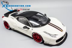 XE MÔ HÌNH FERRARI 458 LB PERFORMANCE 1:18 AGU (TRẮNG)