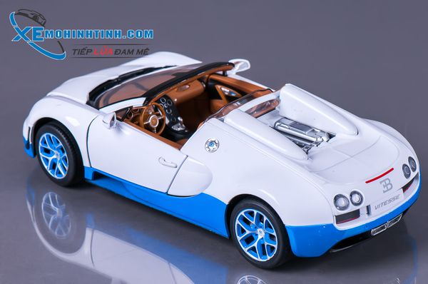 XE MÔ HÌNH BUGATTI VEYRON GRAND SPORT VITESSE 1:18 RASTAR (TRẮNG)