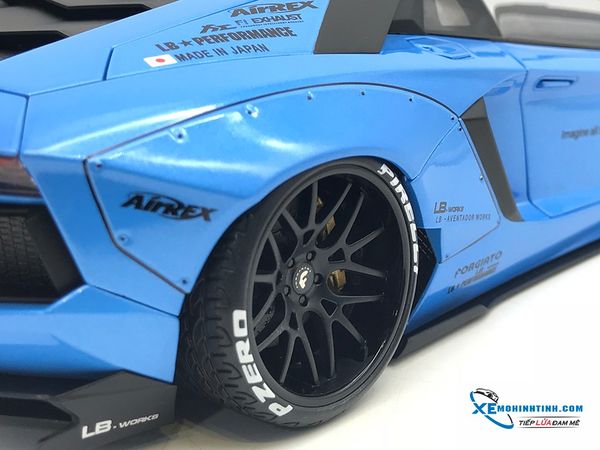 ''1/18 LB-WORKS LAMBORGHINI AVENTADOR (METALLIC SKY BLUE)''