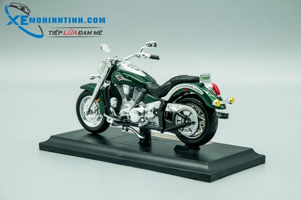 Xe Mô Hình Kawasaki Vulcan 2000 1:18 Maisto (Xanh Lá)