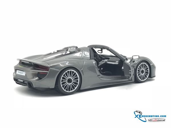 Xe Mô Hình Porsche 918 Spyder Roadster 1:24 Bburago ( Xám )