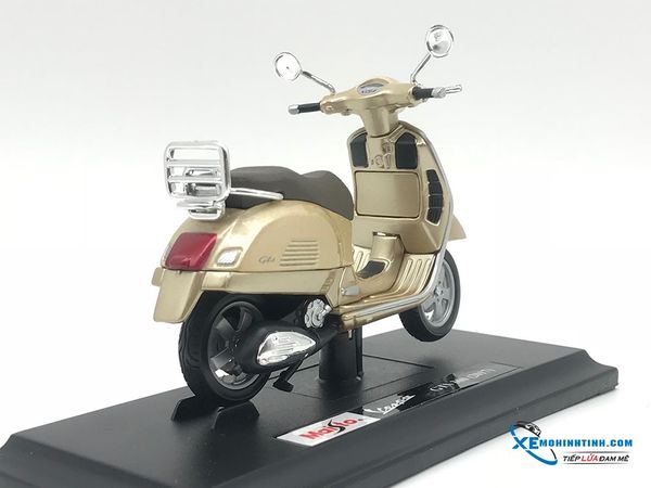 Xe Mô Hình Vespa GTS 300 ( 2017 ) 1:18 Maisto ( Vàng Đồng )