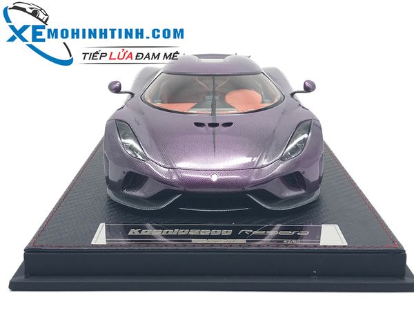 XE MÔ HÌNH KOENIGSEGG REGERA 1:18 FRONTIART (TÍM)