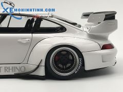 1/18 RWB 993 (WHITE/GUN GREY WHEELS)