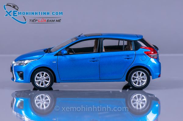 XE MÔ HÌNH TOYOTA YARIS 1:18 PAUDI (XANH DƯƠNG)