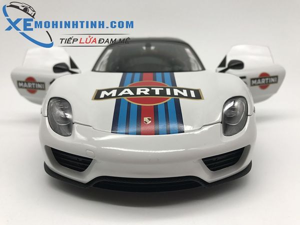 1/18 PORSCHE 918 SPYDER WEISSACH PACKAGE (WHITE/MARTINI LIVERY)