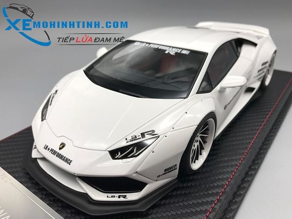 XE MÔ HÌNH LAMBORGHINI HURACAN LIBERTY WALK 1:18 GSMODEL (TRẮNG)