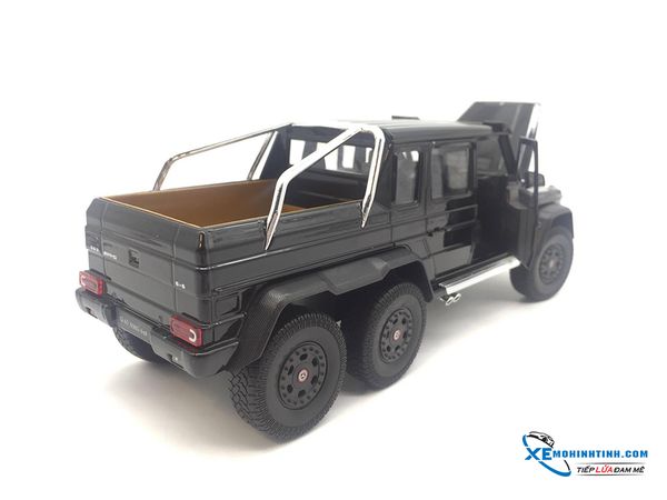 XE MÔ HÌNH MERCEDES BENZ G63 6X6 1:24 WELLY ( Đen )