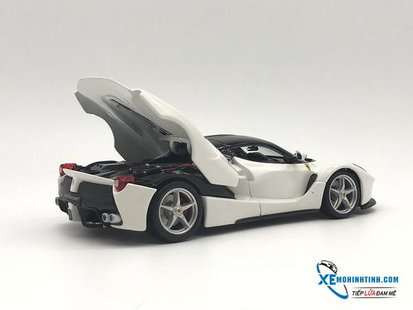 XE MÔ HÌNH FERRARI LAFERRARI 1:24 BBURAGO (TRẮNG)