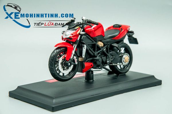 XE MÔ HÌNH DUCATI STREETFIGHTER 1:18 MAISTO (ĐỎ)