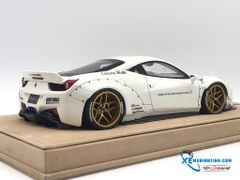 1/18 LB WORKS FERRARI 458 WHITE WITH GOLD WHEEL