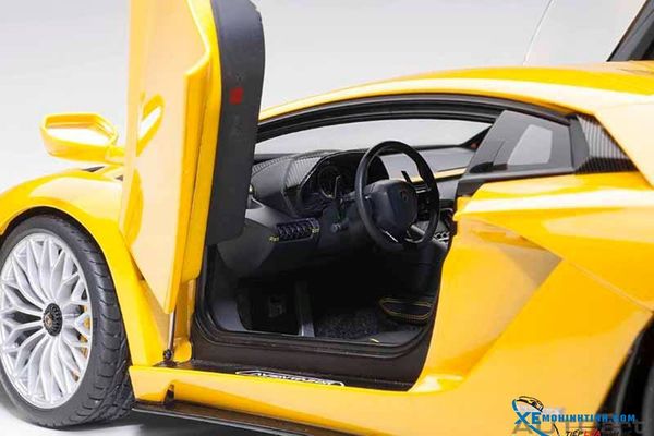 XE MÔ HÌNH LAMBORGHINI AVENTADOR S (NEW GIALLO ORION/METALLIC YELLOW) 1/18 AUTOART