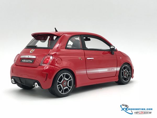 18-12078 MH BBURAGO NEW FIAT 500 ABARTH 1:18 (ĐỎ)