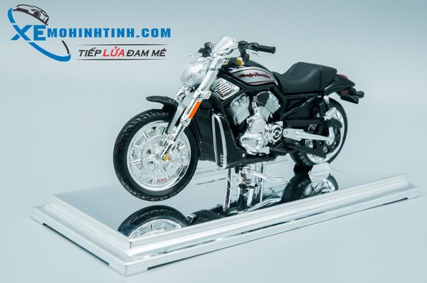 XE MÔ HÌNH HARLEY DAVIDSON 2006 VRSCR Street Rod 1:18 MAISTO (ĐEN)