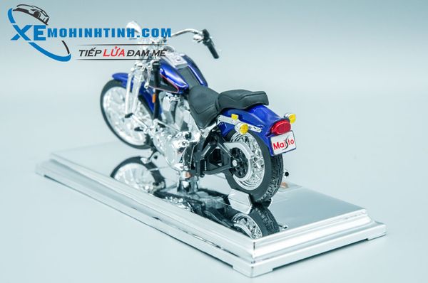 XE MÔ HÌNH HARLEY DAVIDSON 2001 FXSTS SPRINGER SOFTAIL 1:18 MAISTO (TÍM)