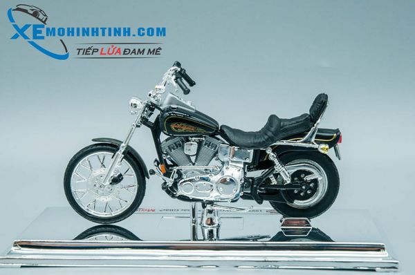 XE MÔ HÌNH HARLEY DAVIDSON 1997 FXDWG Dyna Wide Glide 1:18 MAISTO (ĐEN)