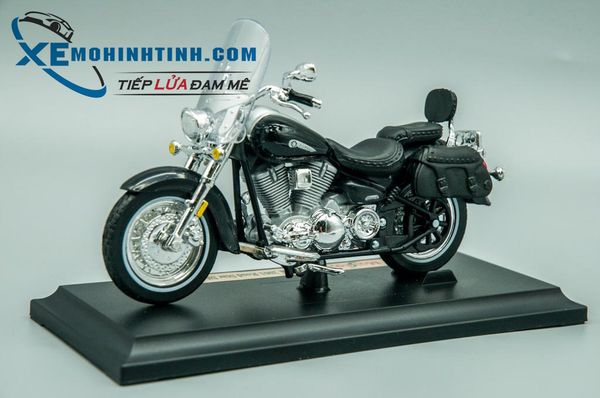 Xe Mô Hình Yamaha Road Star Silverado 1:18 Maisto (Đen)