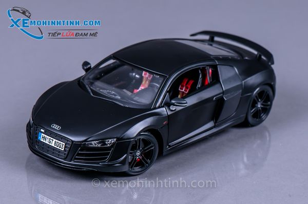 Xe Mô Hình Audi R8 Gt 1:18 Maisto (Đen Mờ)