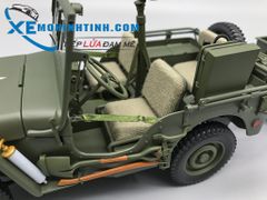 Xe Mô Hình Jeep Willys 1:18 Autoart (Xanh)