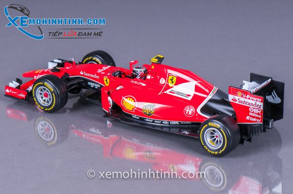 XE MÔ HÌNH FERRARI F1 SF15-T 2015 NO.7 K.RAIKKONEN 1:18 BBURAGO