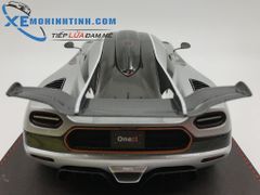 Xe Mô Hình Koenigsegg One:1 1:18 Frontiart (Bạc)